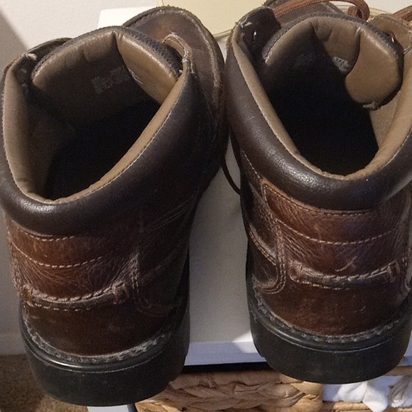 Timberland  dark brown hiker Leather Boots Men's Size 9 Brown 565-155772 - Picture 7 of 10